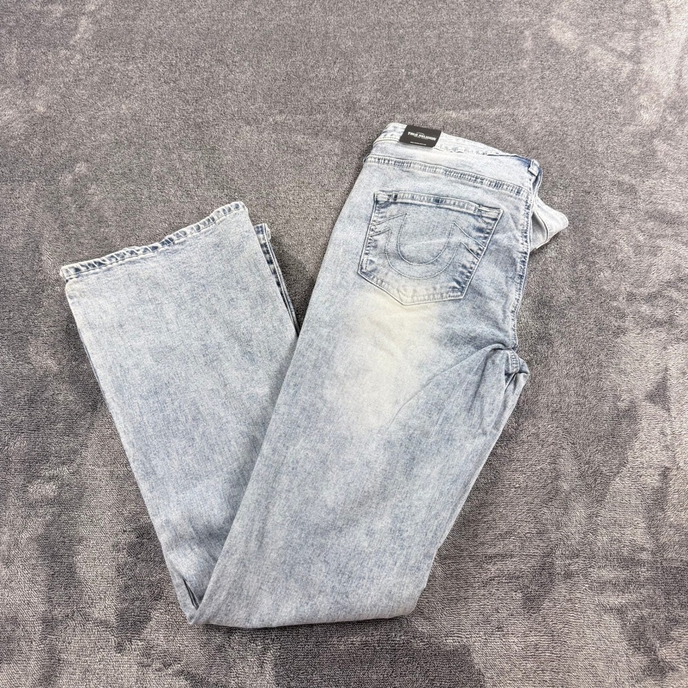 True Religion Becca Mid Rise Bootcut Jeans Light Glacial Park Wash Size 30 NWT